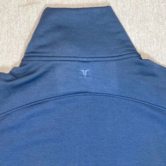 Titin | NWT Blue Quarter Zip Pullover Cropped Sweatshirt | Medium - Picture 4 of 8